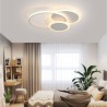 Modern Acrylic Ceiling Light Bedroom Living Room LED Round Flush Mount Light Fixture