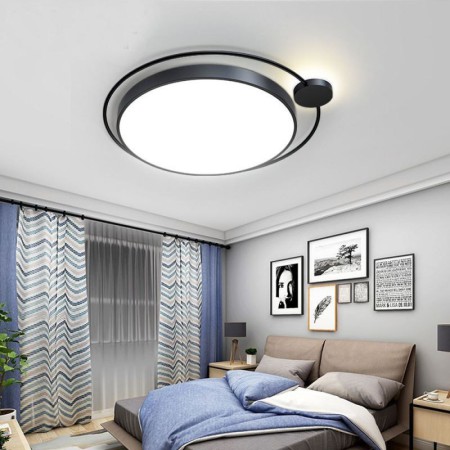 Acrylic Ceiling Light Bedroom Living Room Simple Style Round LED Flush Mount Light Fixture