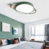 Planet Flush Mount Light Fixture Bedroom Living Room Modern Round LED Ceiling Light