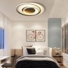 Irregular Round LED Flush Mount Ceiling Light for Living Room Bedroom