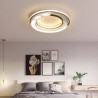 Acrylic Ceiling Light Bedroom Living Room Circular LED Flush Mount Light Fixture