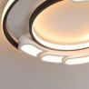 Acrylic Ceiling Light Bedroom Living Room Circular LED Flush Mount Light Fixture