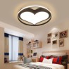 Bedroom Living Room LED Acrylic Flush Mount Ceiling Light Heart Shaped Light Fixture