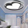 Bedroom Living Room LED Acrylic Flush Mount Ceiling Light Heart Shaped Light Fixture