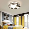 LED Ceiling Light Fixture Black and White Star Led Flush Mount Bedroom Kids Room