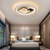 Round and Square Flush Mount Light Fixture Bedroom Living Room Modern Minimalist LED Ceiling Lamp