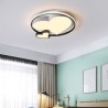 Decorative Lighting Bedroom Living Room Double Hearts LED Flush Mount Ceiling Lamp