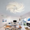 Modern LED Lighting Living Room Office Irregular Linear LED Flush Mount Ceiling Light