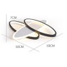 Living Room Dining Room Modern Acrylic LED Flush Mount Oval LED Ceiling Light