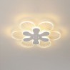 Pretty Flower Decorative Ceiling Light Modern LED Flush Mount Bedroom Living Room