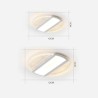 Creative Linear Light Fixture Living Room Office Modern Minimalist LED Flush Mount Ceiling Light