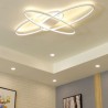 Living Room Dining Room Modern Oval LED Flush Mount Ceiling Light Acrylic Decorative Light Fixture