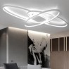 Living Room Dining Room Modern Oval LED Flush Mount Ceiling Light Acrylic Decorative Light Fixture