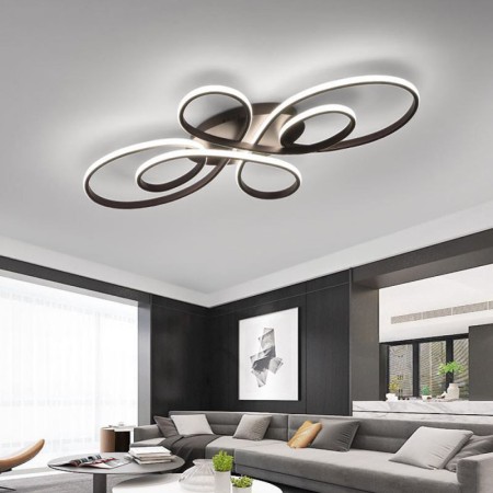 Flower Design Decorative Lighting Bedroom Living Room Modern LED Flush Mount Ceiling Light