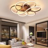 Modern Flower Design LED Light Living Room Dining Room Linear LED Flush Mount Ceiling Light