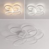 Modern Flower Design LED Light Living Room Dining Room Linear LED Flush Mount Ceiling Light