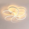 Modern Flower Design LED Light Living Room Dining Room Linear LED Flush Mount Ceiling Light