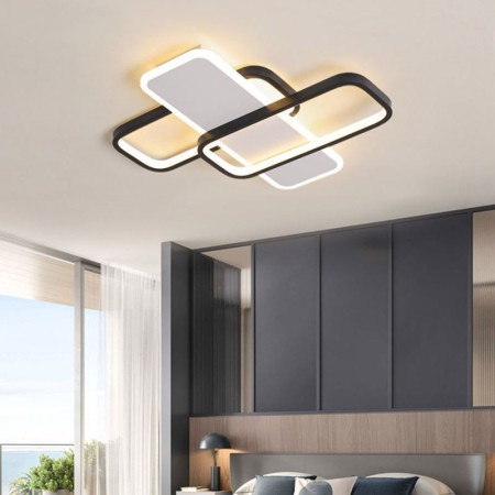 Acrylic Decoration Light Bedroom Living Room Modernism Rectangular LED Flush Mount Ceiling Light