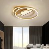 Bedroom Living Room Modern LED Flush Mount Acrylic Double-Layer Cloud Shaped Ceiling Light