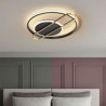 Bedroom Living Room Modern LED Circular Flush Mount Acrylic Decorative Ceiling Light