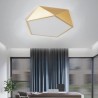 Bedroom Living Room Gold Geometric LED Flush Mount Acrylic Ceiling Light