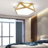 Bedroom Living Room Gold Geometric LED Flush Mount Acrylic Ceiling Light