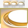 Bedroom Living Room Golden Circular LED Flush Mount Modern Acrylic Ceiling Light