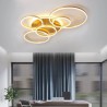 Bedroom Living Room LED Halo Ring Flush Mount Modern Acrylic Ceiling Light