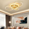 Bedroom Living Room LED Halo Ring Flush Mount Modern Acrylic Ceiling Light