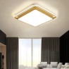 Living Room Bedroom Golden Square LED Flush Mount Modern Simple Ceiling Light