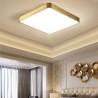 LED Ceiling Light Minimalist Acrylic Square Gold Bedroom Living Room