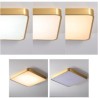 LED Ceiling Light Minimalist Acrylic Square Gold Bedroom Living Room