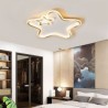 Bedroom Kids Room Creative Star LED Flush Mount Golden Star Ceiling Light