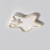 Bedroom Kids Room Creative Star LED Flush Mount Golden Star Ceiling Light