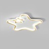 Bedroom Kids Room Creative Star LED Flush Mount Golden Star Ceiling Light