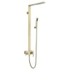 Optional Colors: Modern Brass Shower Faucet Set Right Angle Shower Faucet System Black/Brushed Gold