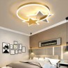 Acrylic Double Stars Light Fixture Bedroom Kids Room Star LED Flush Mount Ceiling Light