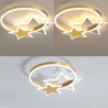 Acrylic Double Stars Light Fixture Bedroom Kids Room Star LED Flush Mount Ceiling Light