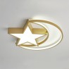 Bedroom Kids Room Moon Star LED Flush Mount Simple Acrylic Ceiling Light