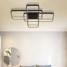 Bedroom Office Modern Minimalist LED Flush Mount Triple Rectangle Layer Ceiling Light