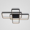 Bedroom Office Modern Minimalist LED Flush Mount Triple Rectangle Layer Ceiling Light