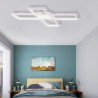 LED Flush Mount Minimalist Acrylic Ceiling Light X Shaped Living Room Office