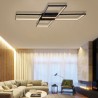 LED Flush Mount Minimalist Acrylic Ceiling Light X Shaped Living Room Office