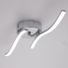 Bedroom Hallway Modern Simple LED Flush Mount Acrylic Wave Shaped Ceiling Light