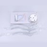 Bedroom Hallway Modern Simple LED Flush Mount Acrylic 3 Light Wave Shaped Ceiling Light