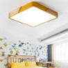 Super Thin Design Lamp Living Room Dinging Room Light Simple LED Flush Mount Wood Frame Ceiling Light