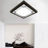 Nordic Simple LED Ceiling Light Living Room Bedroom Balcony Wooden Lighting Modern Black Ceiling Light