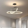 50/60/80cm Modern Pendant Light Circle Rings Acrylic LED Pendant Lamp For Living Room