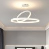 50/60/80cm Modern Pendant Light Circle Rings Acrylic LED Pendant Lamp For Living Room