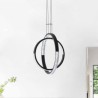 2 Rings Modern LED Chandelier Pendant Lighting For Dining Living Room Bedroom